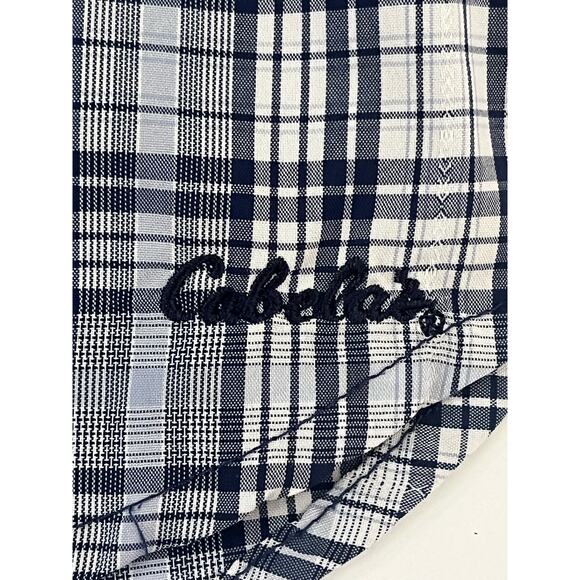 Women's Cabela’s Plaid Lightweight V Neck Blouse Size XL - Picture 6 of 7